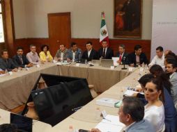 El gobernador Murat encabezó una reunión de trabajo con representantes de los sectores productivos. SUN / E. Hernández