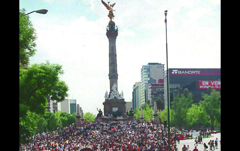 A la par de las acciones, en la Capital mexicana se convocará a una manifestación pacífica en el Ángel de la Independencia. SUN / ARCHIVO
