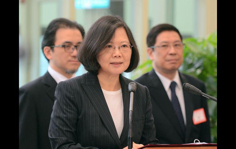 Tsai se comprometió a reforzar la presencia de la isla en la escena internacional. AP /