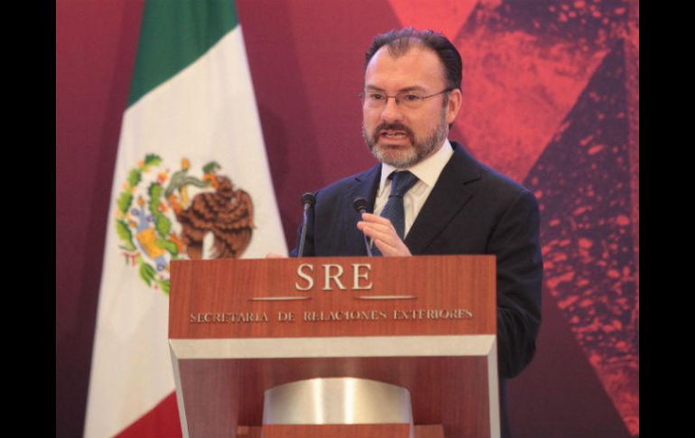 Videgaray apela a la importancia de los millones de mexicanos que emigraron a Estados Unidos durante décadas. EFE / S. Gutiérrez