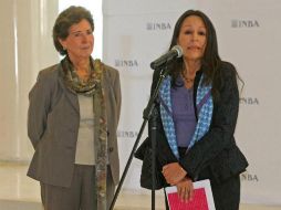 María Cristina García Cepeda dio posesión a Lidia Camacho. NTX / ESPECIAL