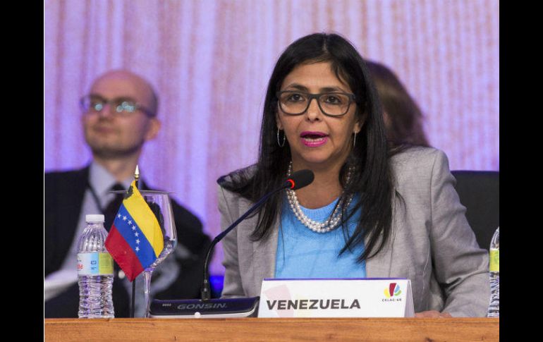 Rodríguez insistió en denuncias sobre supuestos planes de la embajada estadounidense en Caracas contra Maduro. EFE / ARCHIVO