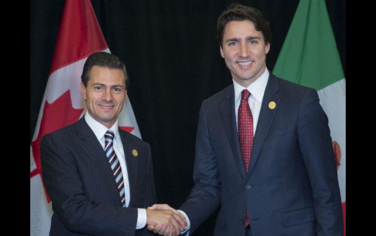 Peña Nieto resaltó la importancia que tiene para México la relación con Canadá. NTX / ARCHIVO
