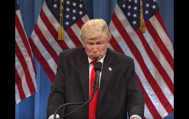 Alec Baldwin ha estado interpretando a Trump con regularidad esta temporada. YOUTUBE /  Saturday Night Live