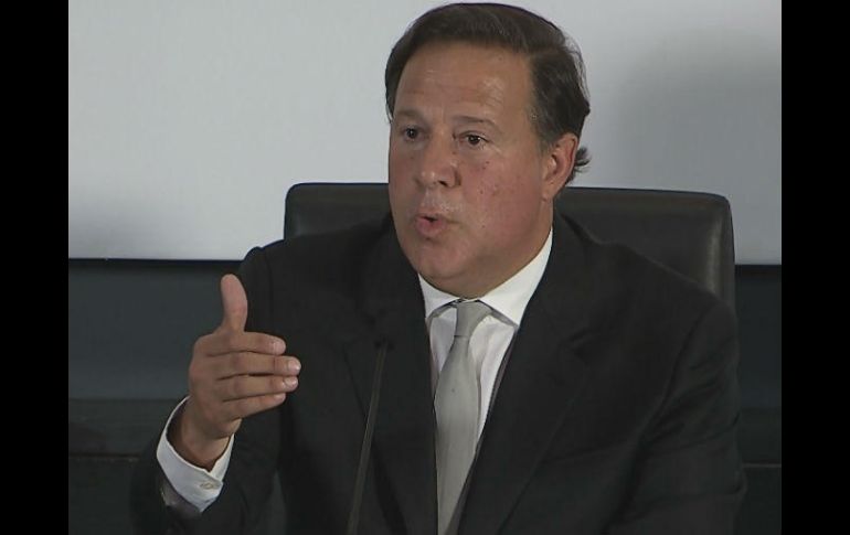 El presidente Juan Carlos Varela negó haber recibido donativos de Odebrecht. EFE / A. Wong