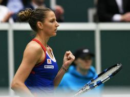 Con la victoria de Karolina Pliskova, República Checa se acerca a las semifinales. AFP / M. Cizek