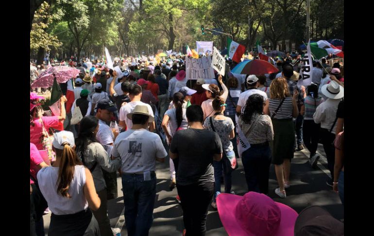 Chumel Torres subió varias imágenes de la marcha a sus redes sociales. TWITTER / @ChumelTorres