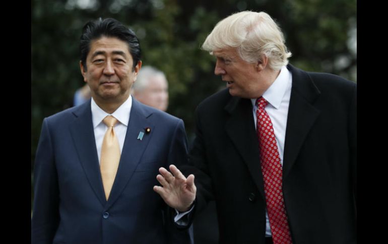 Abe habló durante la entrevista sobre sus encuentros durante el fin de semana con Trump. AP / ARCHIVO