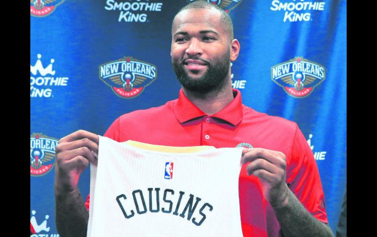 DeMarcus Cousins fue canjeado de los Kings de Sacramentos a los Pelicans el domingo pasado. AP / T. Jackson