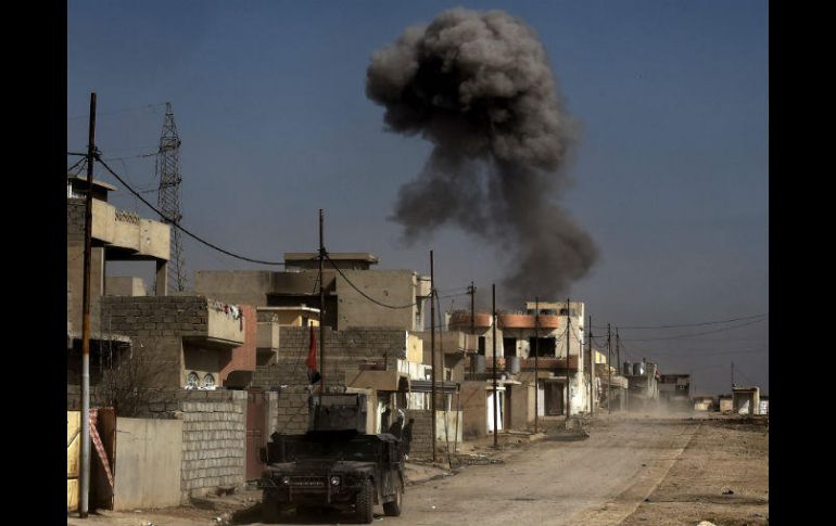 En la operación se destruyeron vehículos, armas y se detonaron de forma controlada 25 artefactos explosivos. AFP / A. Messinis