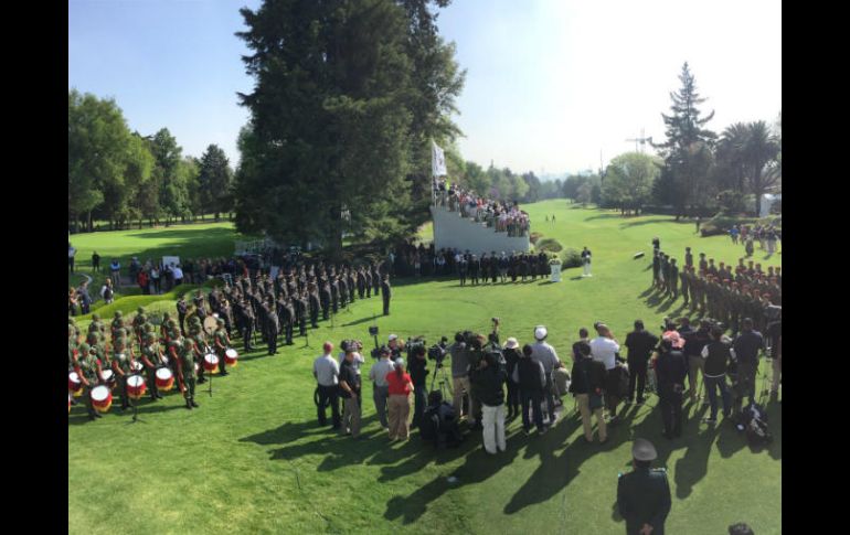 Ceremonia de apertura del torneo golfístico en México. TWITTER / @WGCMexico