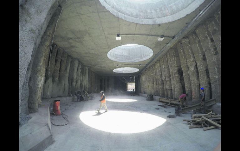 Construcción. En la edificación se trabaja día y noche, así continuarán también en las labores del segundo túnel. EL INFORMADOR / A. Camacho