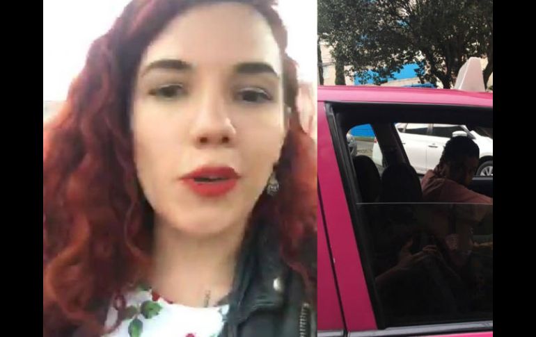 En sus redes sociales, la conductora compartió fotografías del automovilista al que señaló por agredirla. TWITTER / @plaqueta