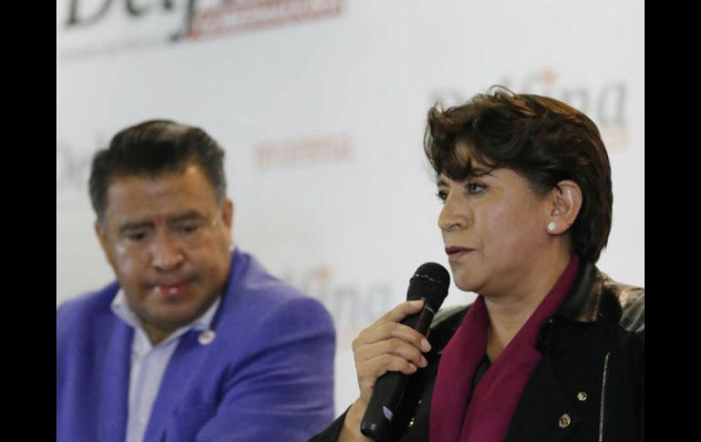 Horacio Duarte y Delfina Gómez denunciaron hace unos días llamadas telefónicas en contra de ellas. SUN / ARCHIVO