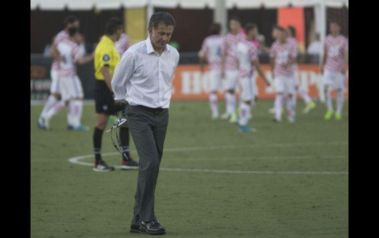 Osorio calificó la presentación de México de 'digna' y señaló que su equipo 'compitió muy bien'. EFE / A. Arorizo