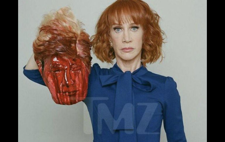 El fotomontaje lo describió como una 'manifestación pseudoartística' de burla a Trump. ESPECIAL / www.tmz.com