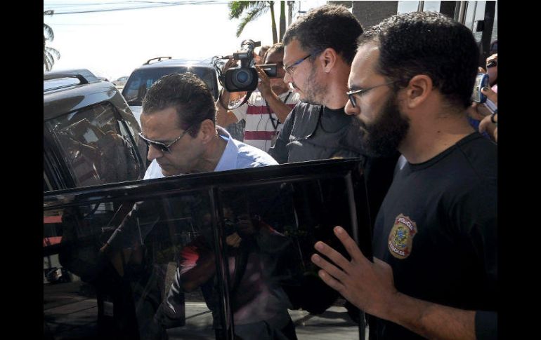 Henrique Eduardo Alves fue arrestado por la Policía federal en su residencia en Natal. AFP / M. Nascimento