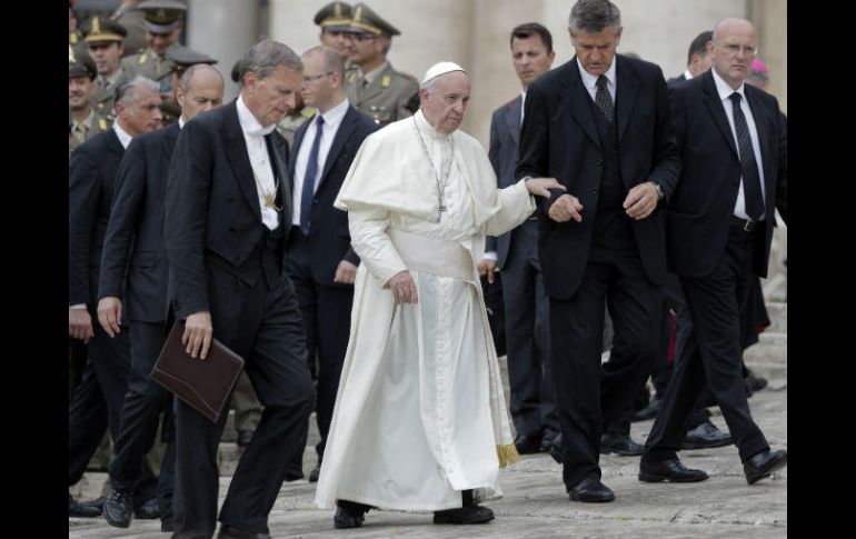 El Papa recibió a una comitiva de la Confederación Italiana Sindicatos de Trabajadores en el Aula Pablo VI. AP / A. Medichini