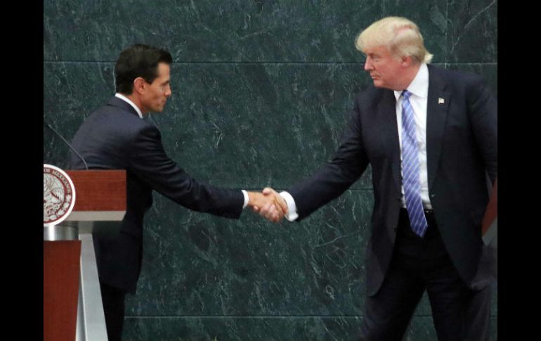 El Mandatario canceló una visita a la Casa Blanca a inicios de año, luego de que Donald asegurara que México pagaría el muro. SUN / ARCHIVO