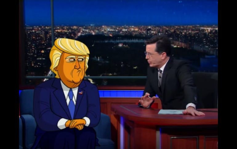 La serie contará las aventuras del presidente de EU y 'la familia más poderosa del mundo'. YOUTUBE / The Late Show with Stephen Colbert