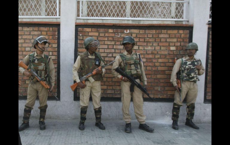 El Ejército indio y la Policía de Cachemira confirmaron, en sus respectivas cuentas oficiales de Twitter, el deceso del radical. EFE / ARCHIVO