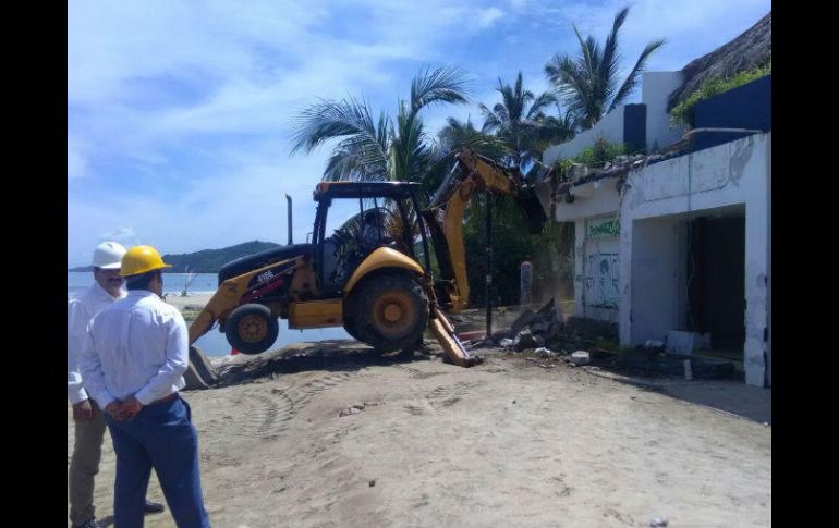 La Profepa ordenó la restauración de la superficie afectada por la construcción de la tienda, en la comunidad de Sayulita. TWITTER / @PROFEPA_Mx