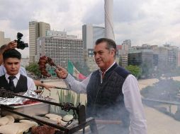 Rodríguez Calderón adelantó que su cierre de campaña será en la Macroplaza de Monterrey. TWITTER / @JaimeRdzNL