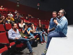 El director de arte platicó en el Cineforo sobre la cinta “El laberinto del fauno”. EL INFORMADOR / N. Gutiérrez