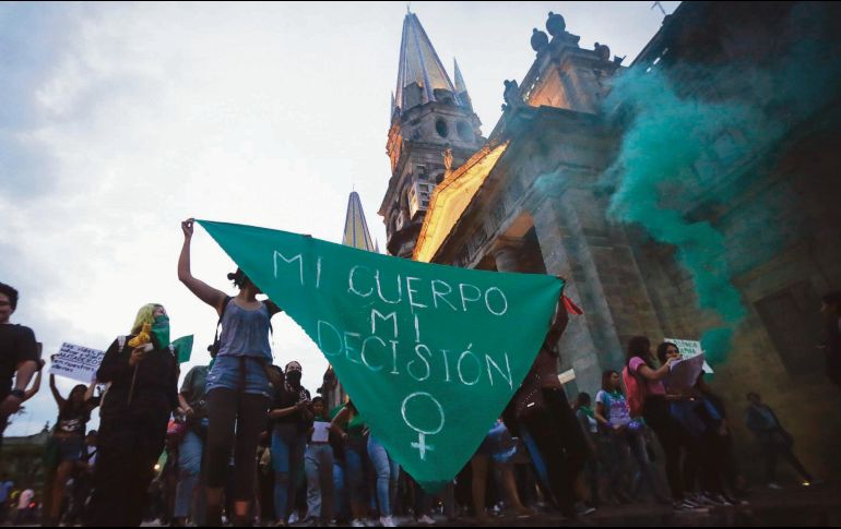 Tapatías. Las mujeres en Guadalajara han exigido que el Congreso de Jalisco también legisle al respecto. EL INFORMADOR/F. Atilano