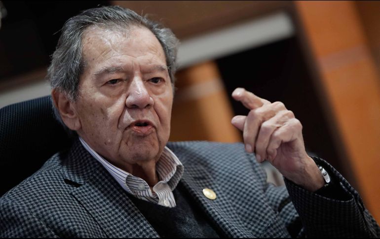 Muñoz Ledo presentó ayer una denuncia contra el otro candidato a la dirigencia nacional de Morena. SUN/ARCHIVO