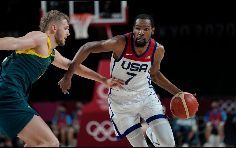 Kevin Durant fue el líder ofensivo de Estados Unidos con 23 puntos y también lideró al equipo con nueve rebotes. AP/E. Gay