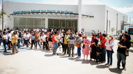 El nuevo Hospital Materno Infantil de San Martín de las Flores, que fue inaugurado este miércoles por autoridades estatales y municipales dará atención a 228 mil mujeres. EL INFORMADOR/G. Gallo