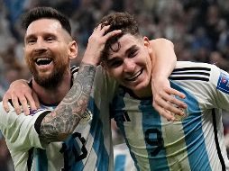Messi anotó ayer su décimo gol en copas del mundo, superando a Batistuta como el goleador histórico de la Albiceleste en estas competencias. AP/M. Meissner