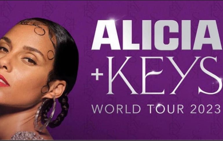 Alicia Keys quien ha sido ganadora del Grammy en 15 ocasiones, cerrará su gira mundial en la perla tapatía y estará presente el próximo 19 de mayo en el Auditorio Telmex. CORTESÍA