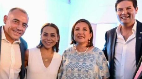 Alberto Esquer tuvo oportunidad de sostener un encuentro tanto con Xóchitl Gálvez, como con los dirigentes panistas presentes que se dieron cita en Morelia. ESPECIAL