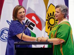 Las aspirantes a la candidatura presidencial de la oposición encabezaron ayer el cuarto foro regional del Frente Amplio por México. EFE
