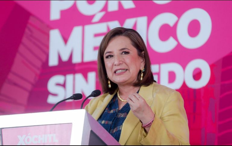 Xóchitl Gálvez, candidata a la presidencia del PRI, PAN y PRD. EFE / I. Esquivel
