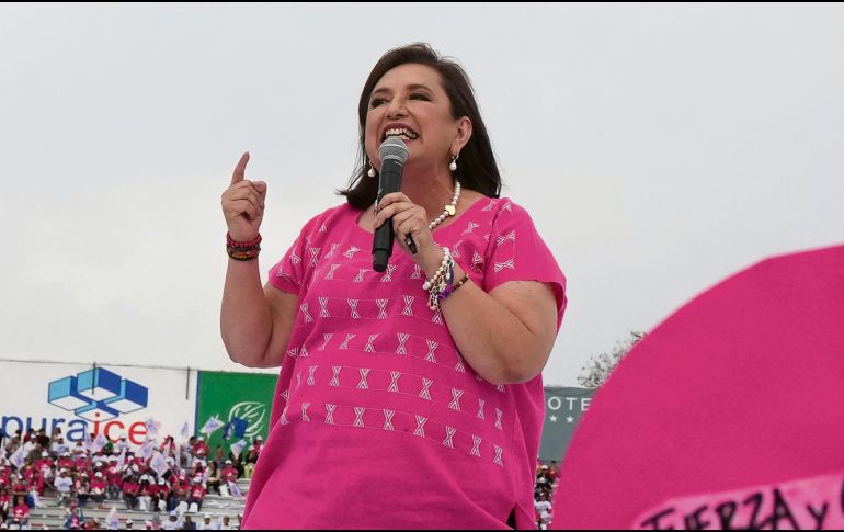 Xóchitl Gálvez, candidata de la coalición “Fuerza y Corazón por México”. AP