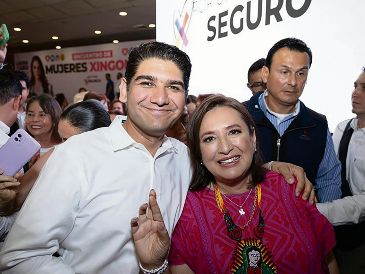 El candidato acompañó a Xóchitl Gálvez, aspirante a la Presidencia, en su visita a Jalisco. ESPECIAL