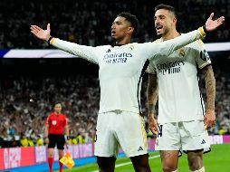 Jude Bellingham puso el gol del triunfo del Real Madrid en el primer minuto de compensación. EFE